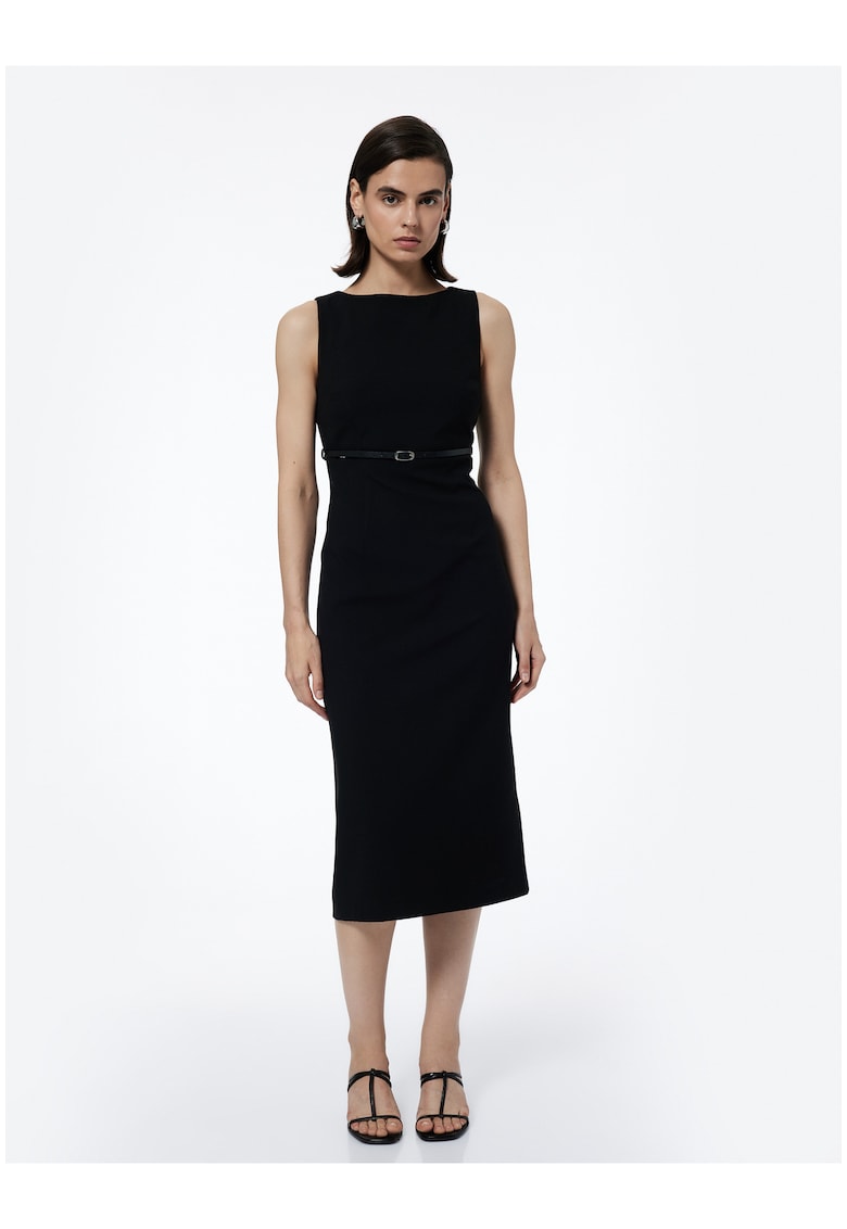 Rochie dreapta fara maneci - Negru