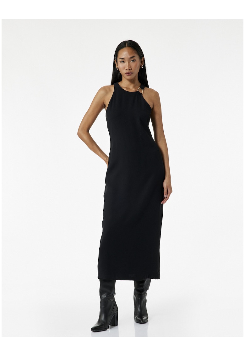 Rochie fara maneci cu decolteu rotund