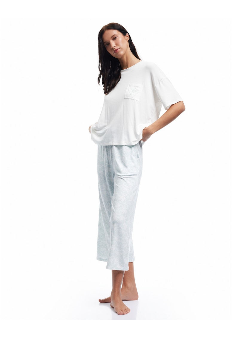 Pijama lejera cu maneci cazute