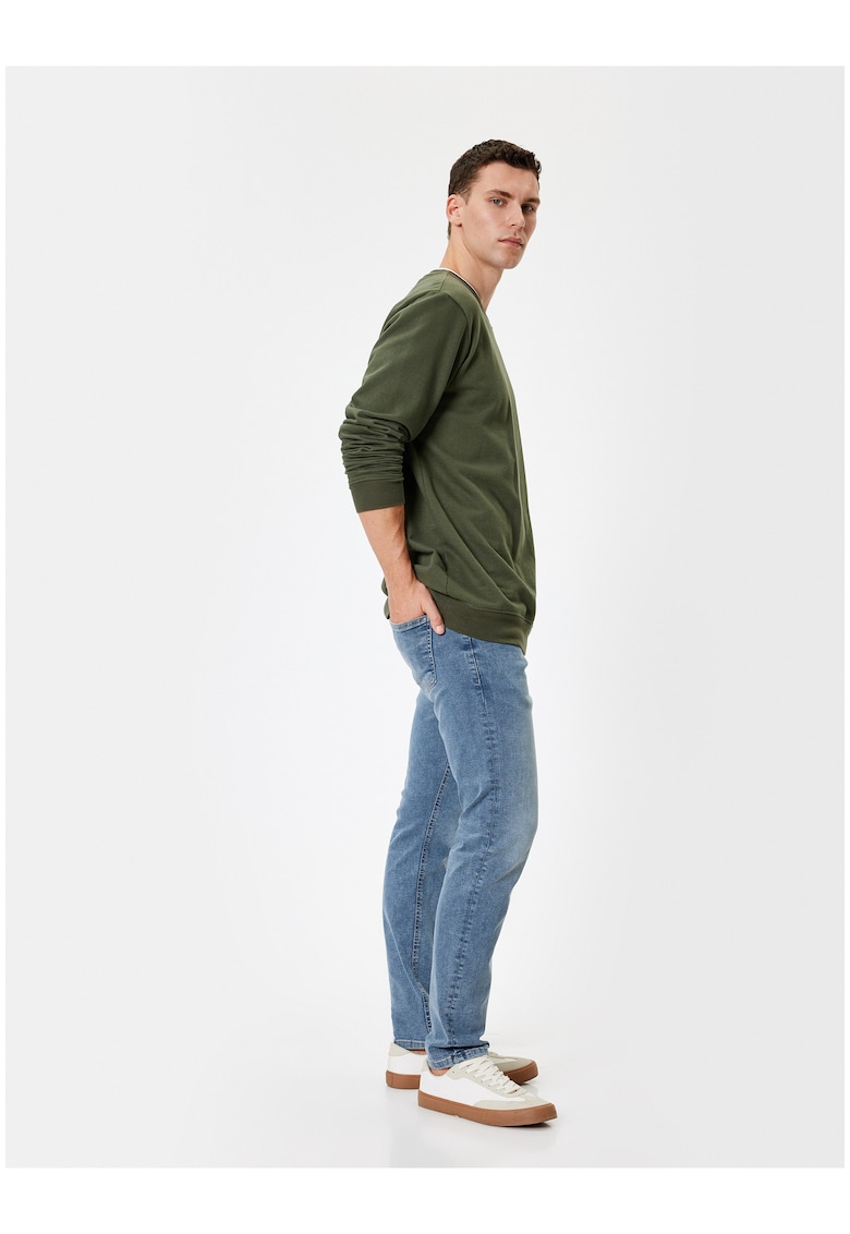 Koton Blugi slim fit cu 5 buzunare Brad - Albastru indigo