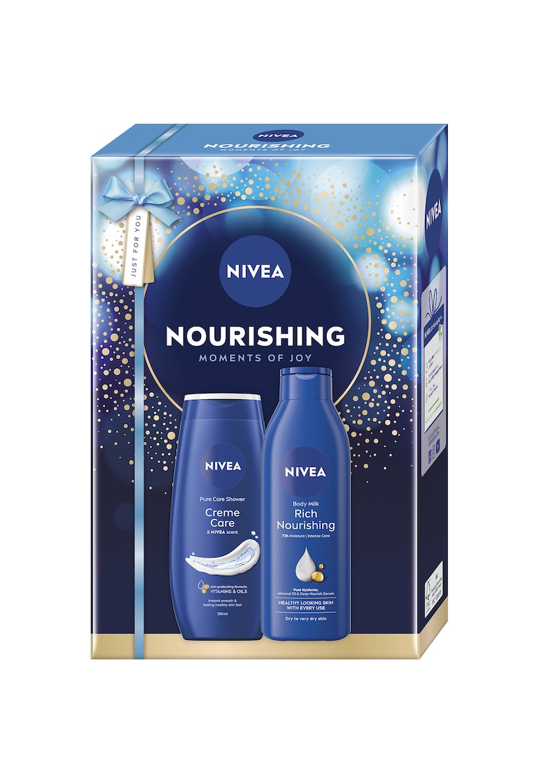 Set: Gel de dus Creme Care 250 ml + Lapte de corp NIVEA Rich Nourishing 250 ml