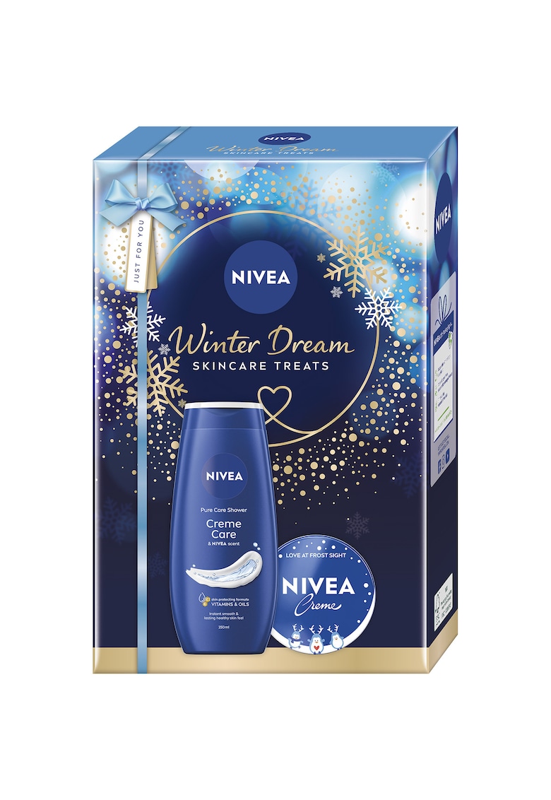 Set: Gel de dus Creme Care 250 ml + Crema pentru fata - corp si maini NIVEA Creme 75 ml