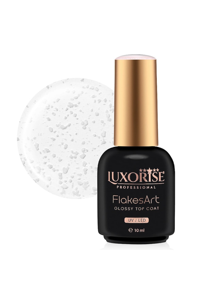 Top Coat - FlakesArt Shine Snowy Elegance 10ml
