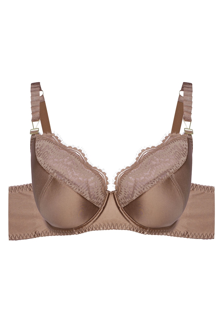 Sutien semi-captusit Negru Brillant - Galben pal