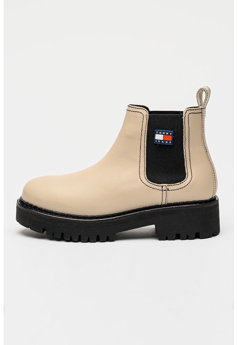 Ghete Chelsea de piele