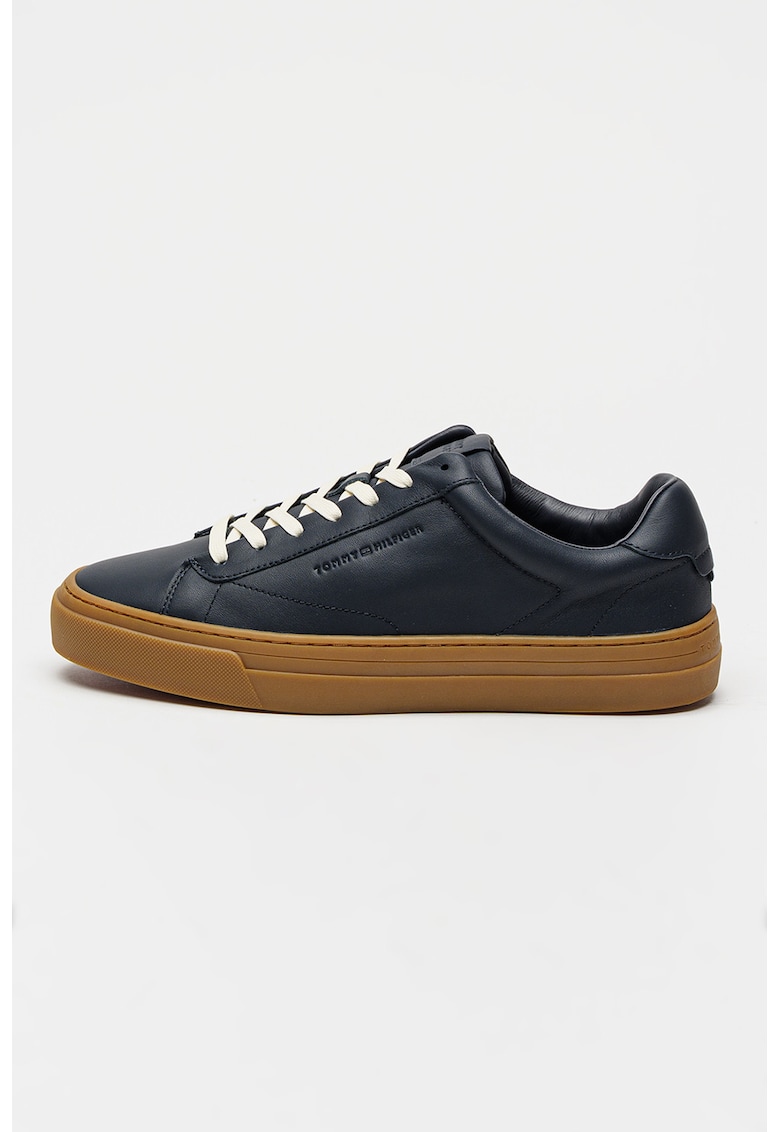 Pantofi sport Premium low-cut de piele - Bleumarin