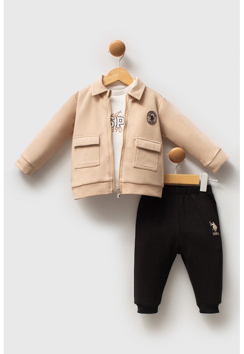 Set de imbracaminte din amestec de bumbac - 3 piese