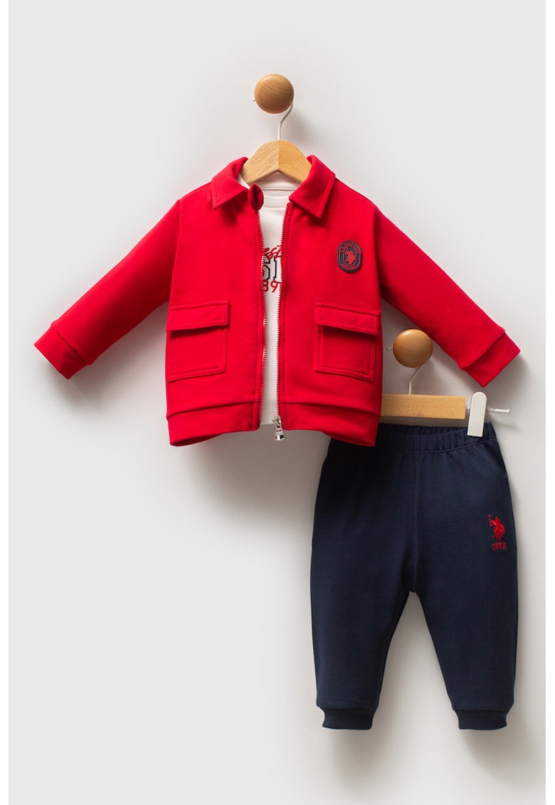 Set de imbracaminte din amestec de bumbac - 3 piese