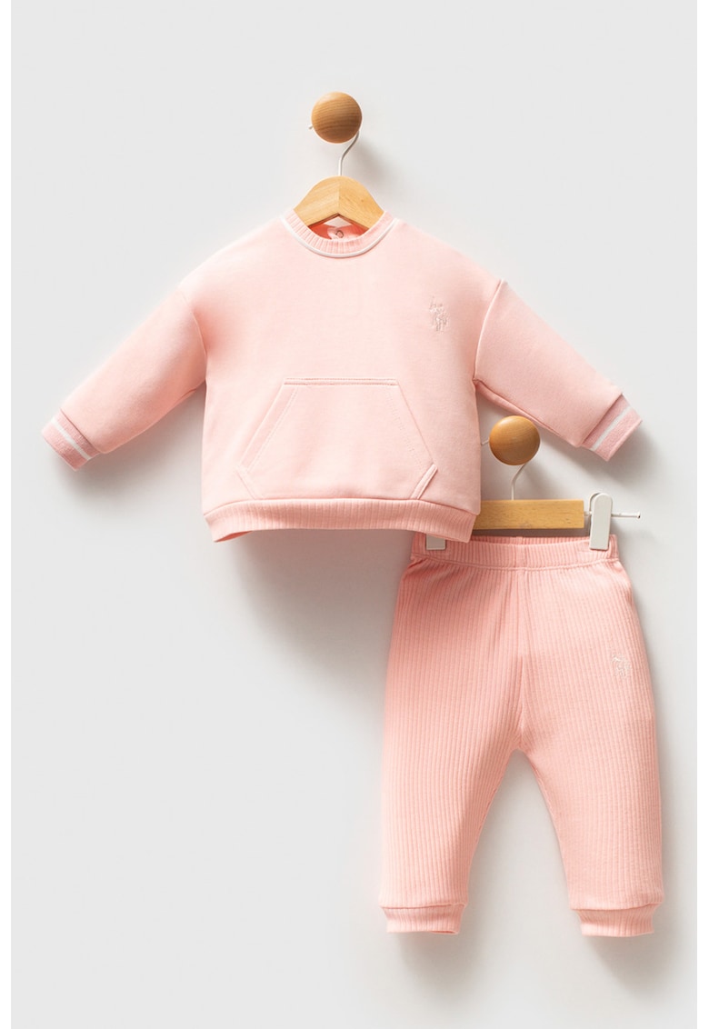 Set de bluza de trening si pantaloni sport de bumbac