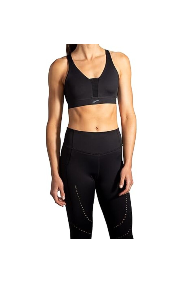 Sutien sport Drive Plunge Run pentru femei - negru - marimea