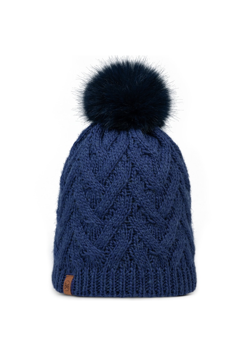 Дамска шапка - Knitted Fleece Caryn Beanie 301410 - Тъмносин