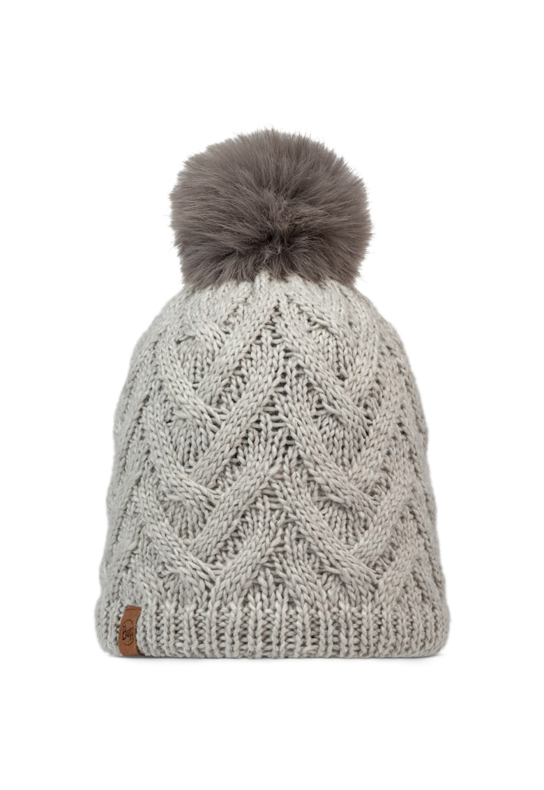 Дамска шапка - Knitted Fleece Caryn Beanie 301410 - Сив