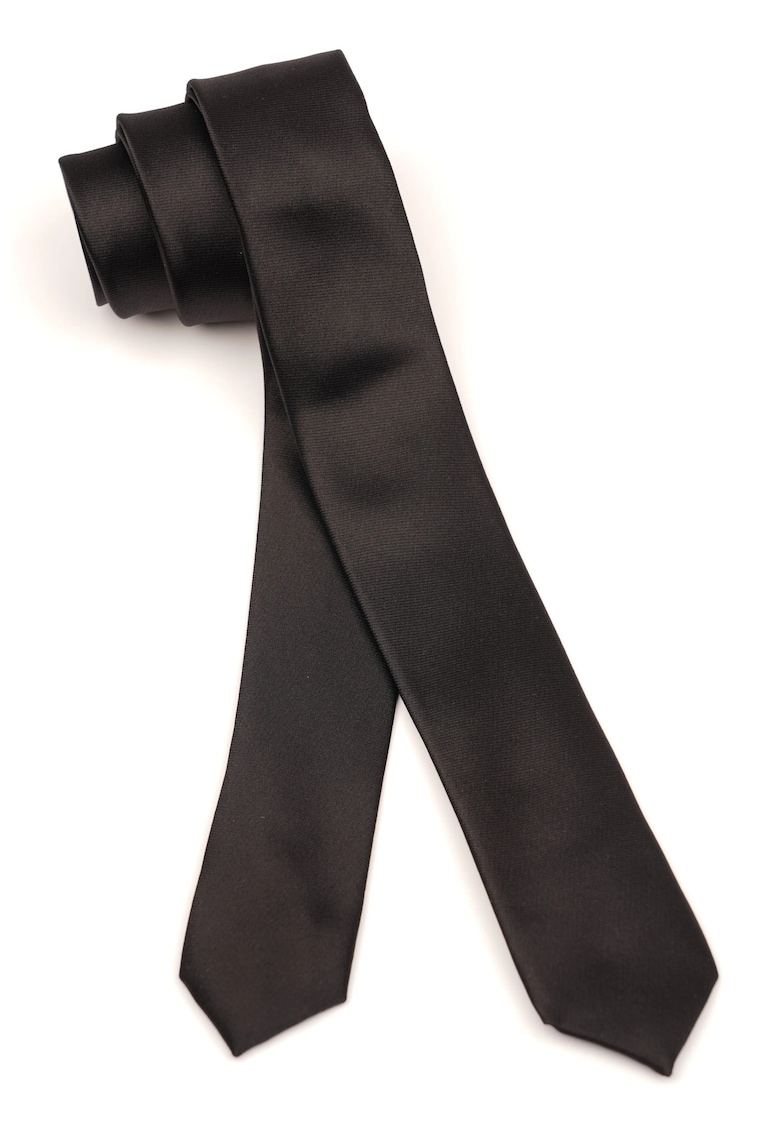 Cravata neagra uni slim