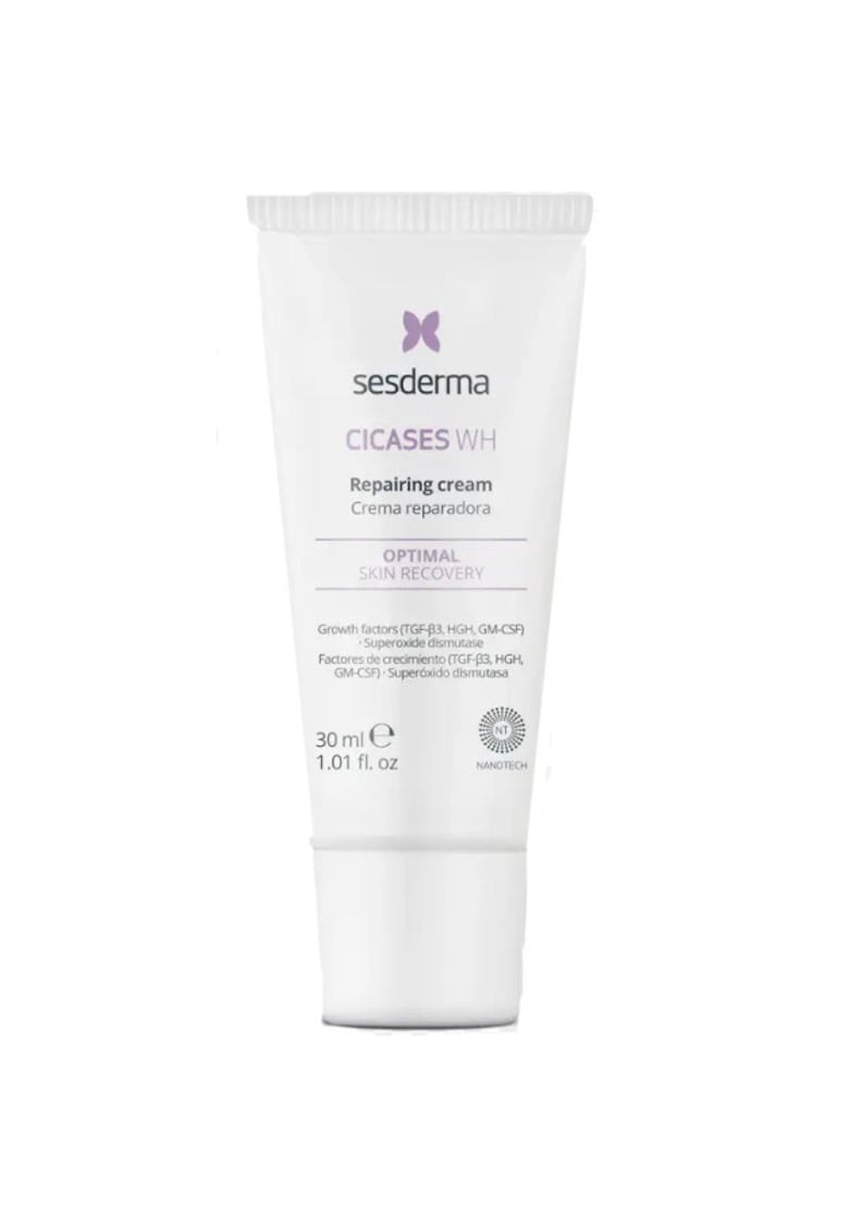 Crema reparatoare CICASES WH - repara și protejeaza pielea sensibila - accelereaza regenerarea pielii - hidrateaza intensiv - 30 ml