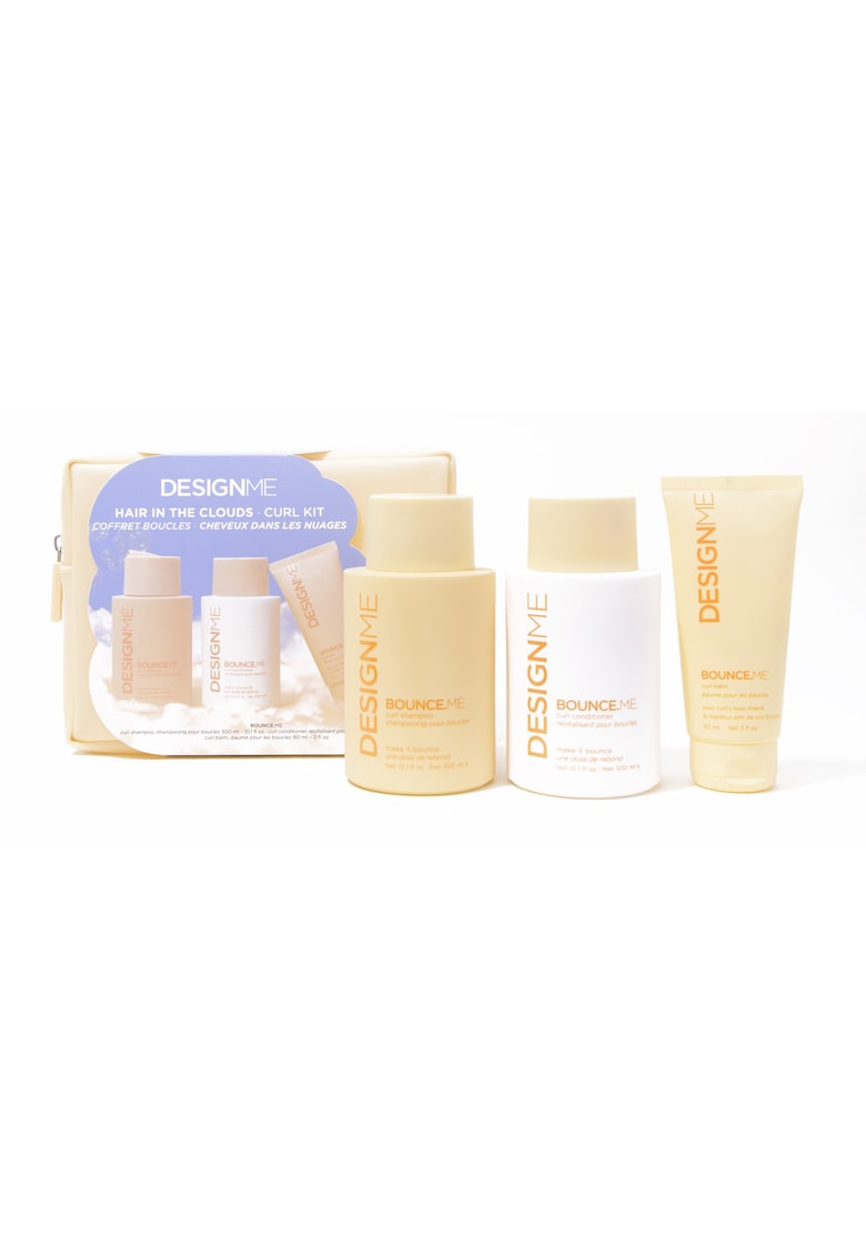 Set Curl : Sampon - 300 ml + Balsam - 300 ml + Tratament - 90 ml + Geanta