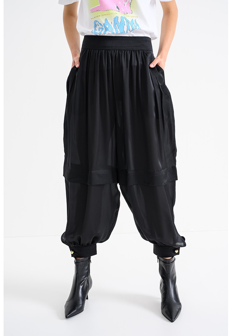 Pantaloni harem de matase Hypnotic Pantaloni harem de matase Hypnotic