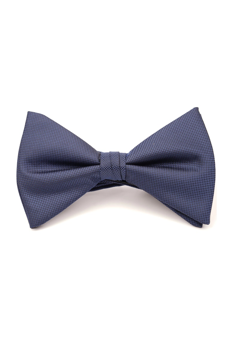 Papion pre-legat inchis cu textura micro-patrata din matase