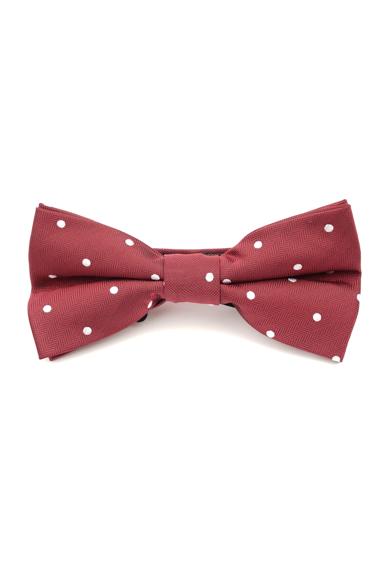 Papion rosu clasic cu buline albe