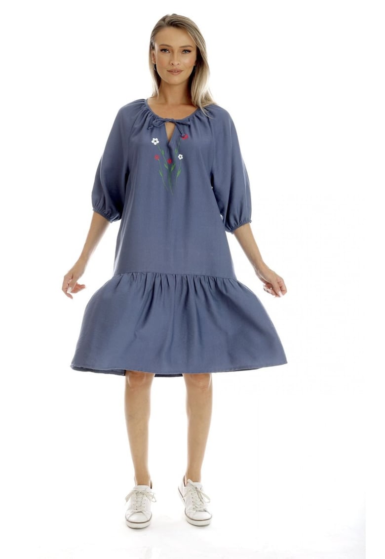 Rochie Dama - Boho Style V350 - cu Pictura Realizata Manual