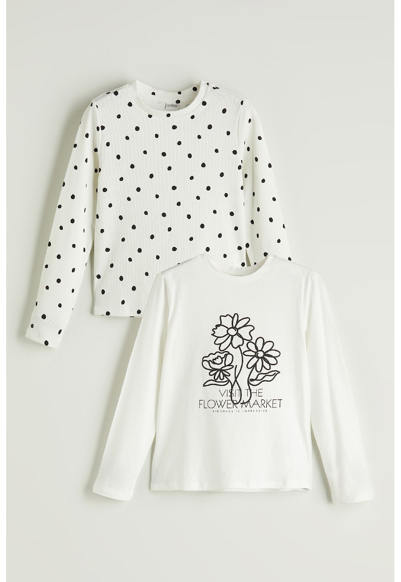 Set de bluze din amestec de bumbac - 2 piese