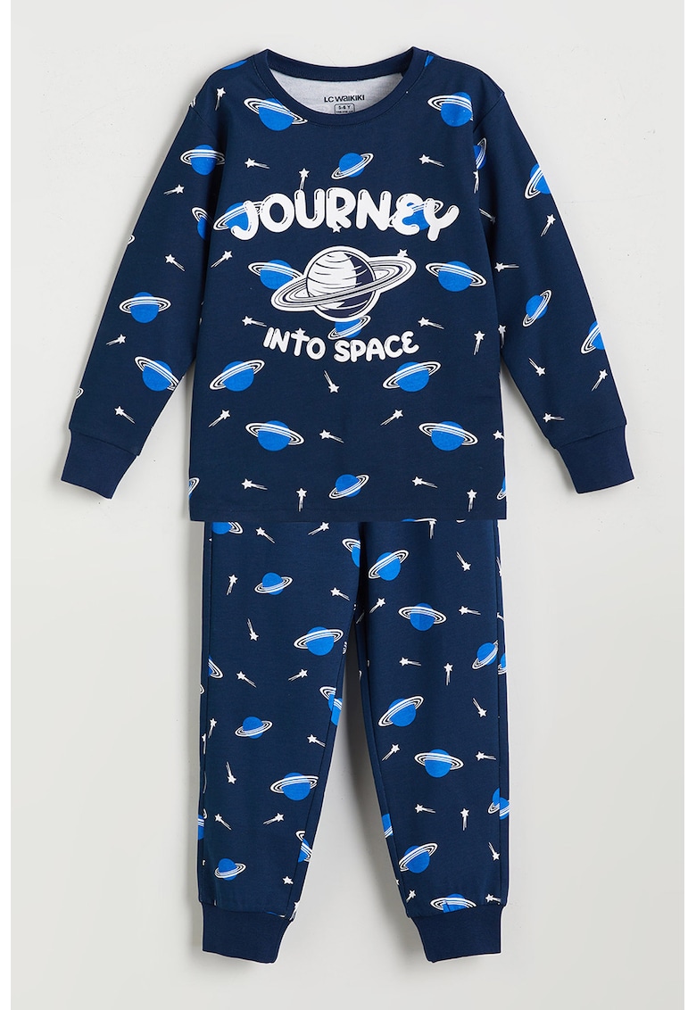 Pijama regular fit cu imprimeu