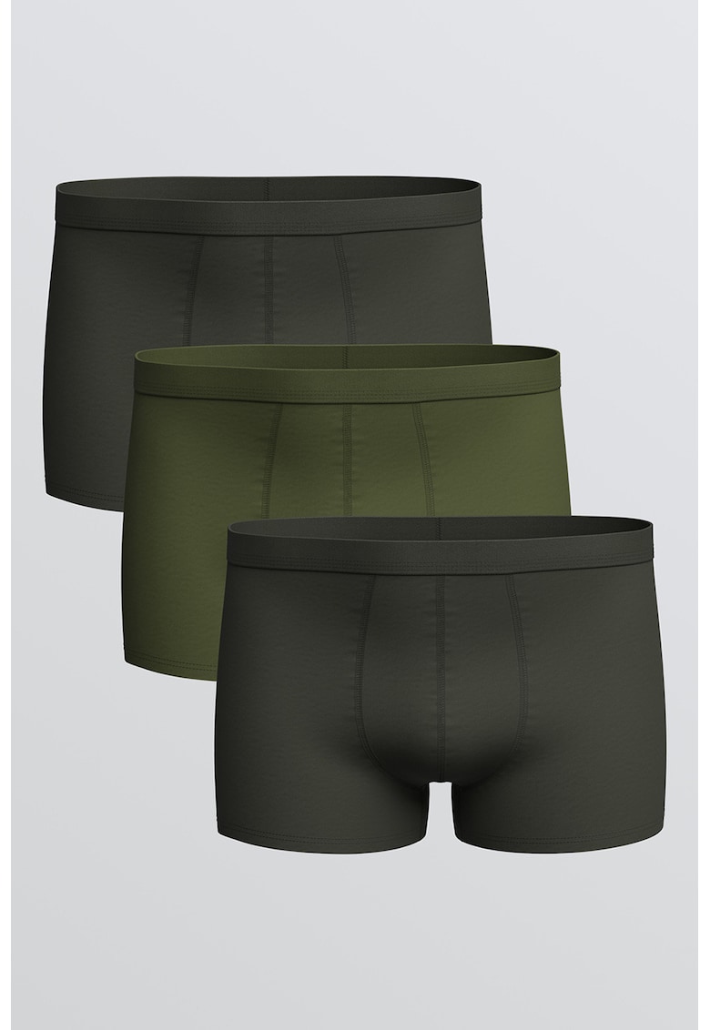 Set de boxeri cu model uni - 3 perechi