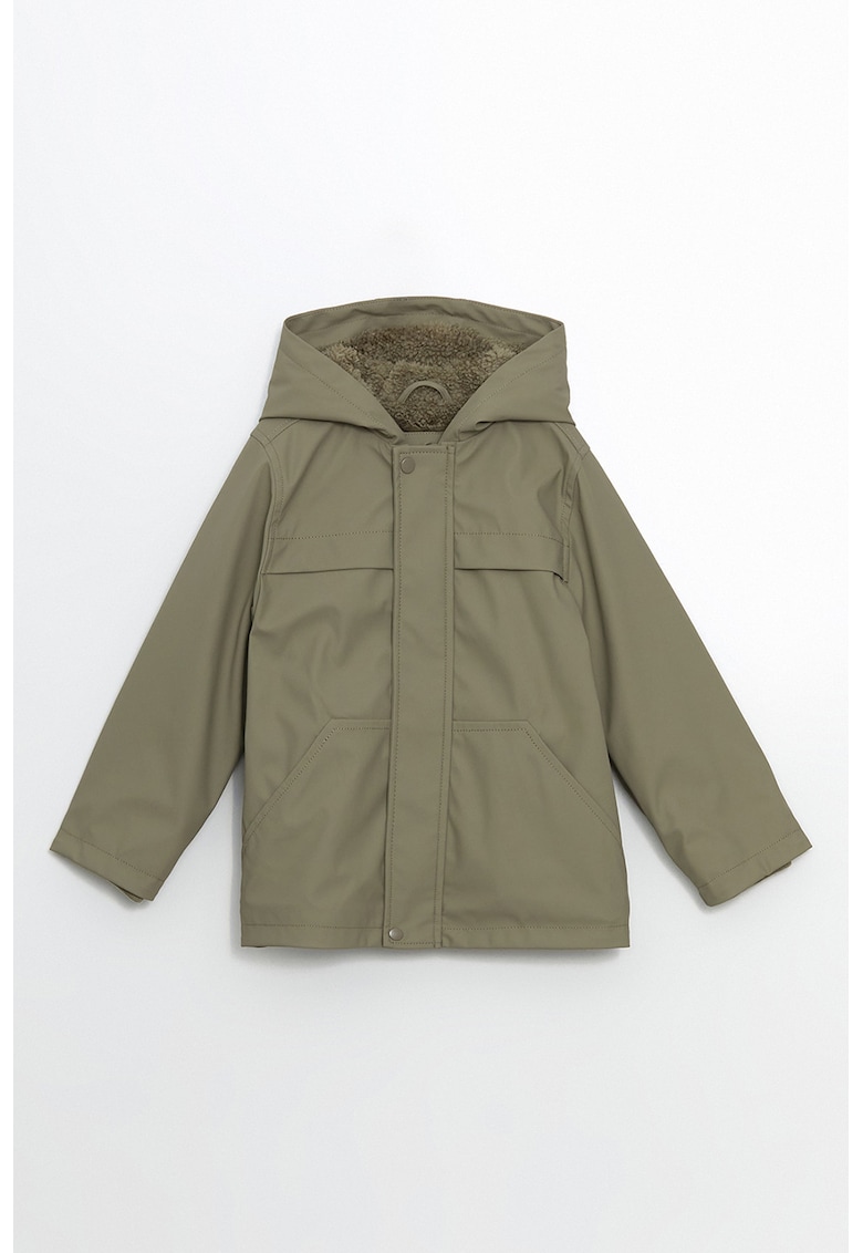 Jacheta cu model uni si segment interior pentru nume - Verde sparanghel