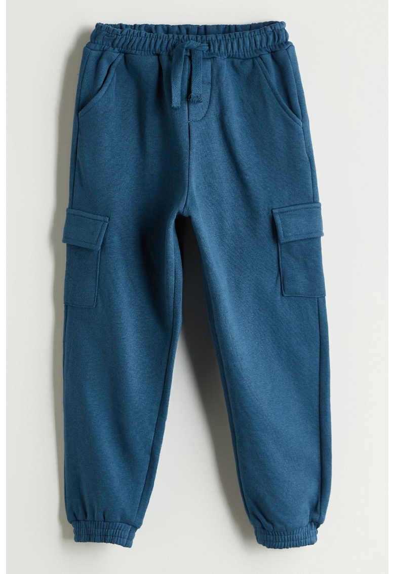 Pantaloni cargo cu snur de ajustare in talie