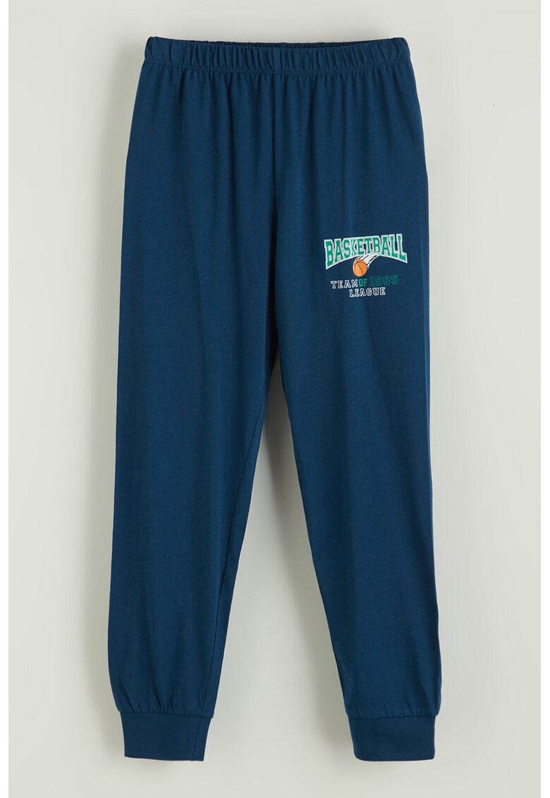 Pantaloni de trening din bumbac cu talie elastica