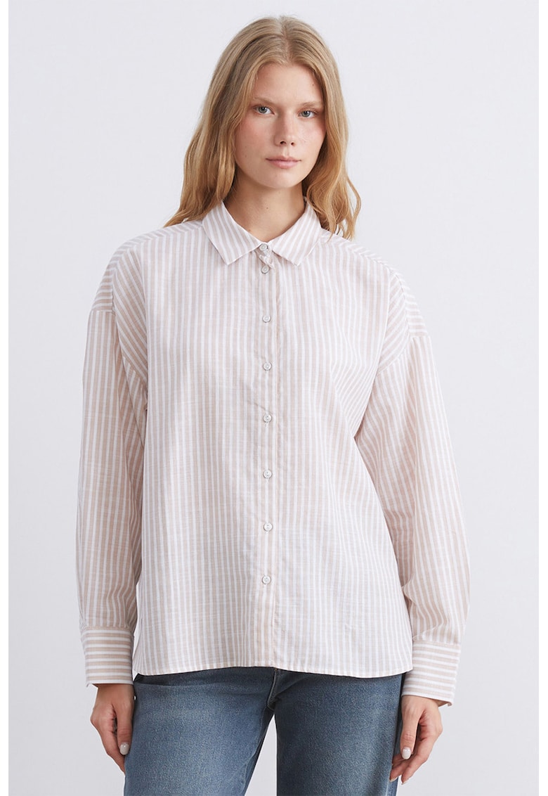 Camasa supradimensionata cu dungi