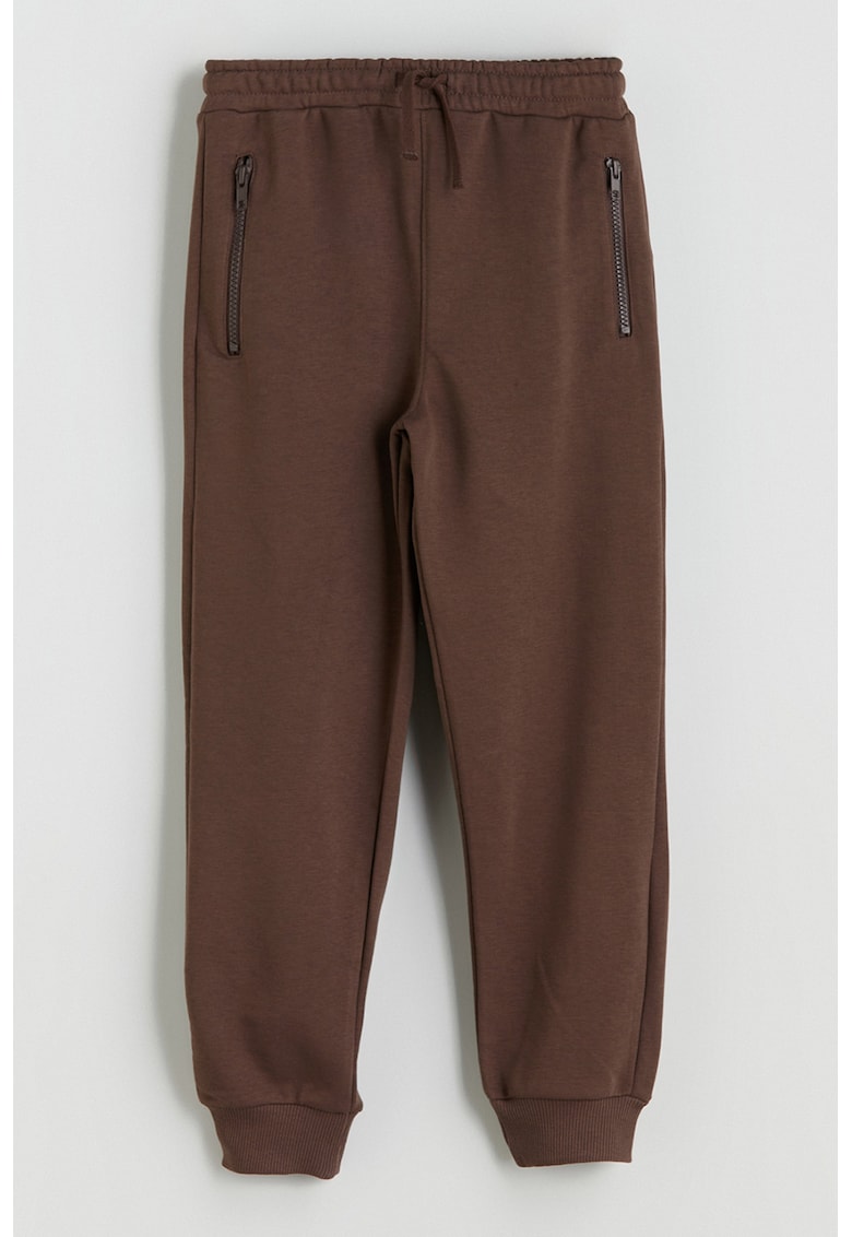 Pantaloni de trening cu buzunare cu fermoar