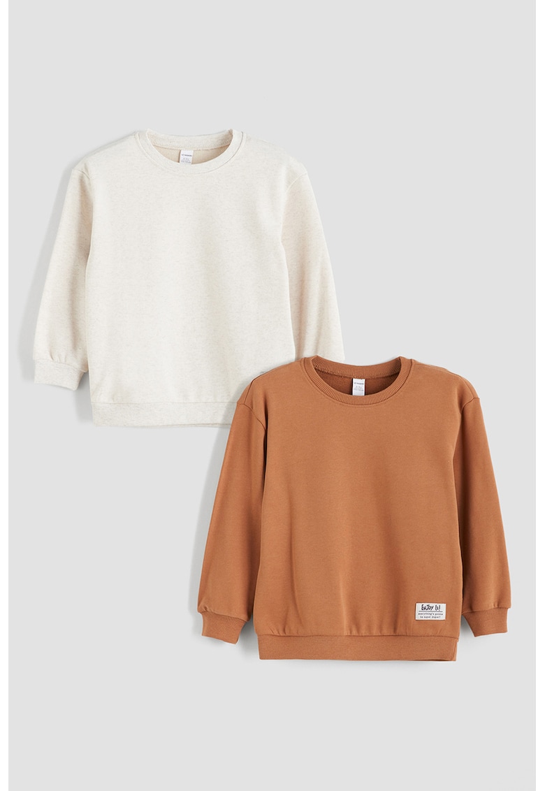 SEt de bluze de trening cu model uni - 2 piese