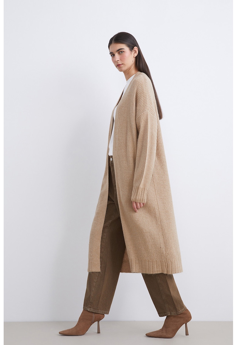 Cardigan lejer cu model uni