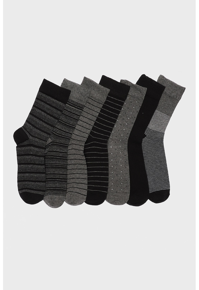 Set de sosete scurte din amestec de bumbac - 7 perechi