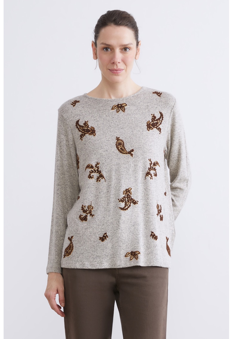 Bluza cu detalii texturate