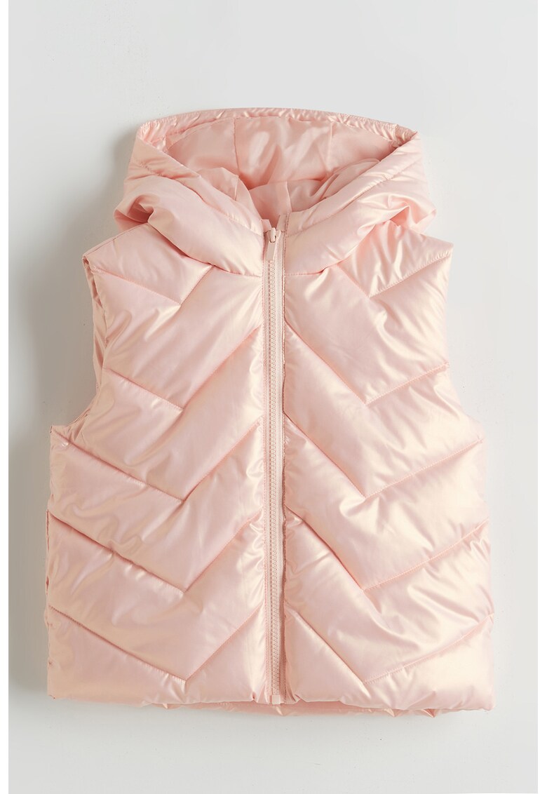 Vesta regular fit cu gluga - Roz pal