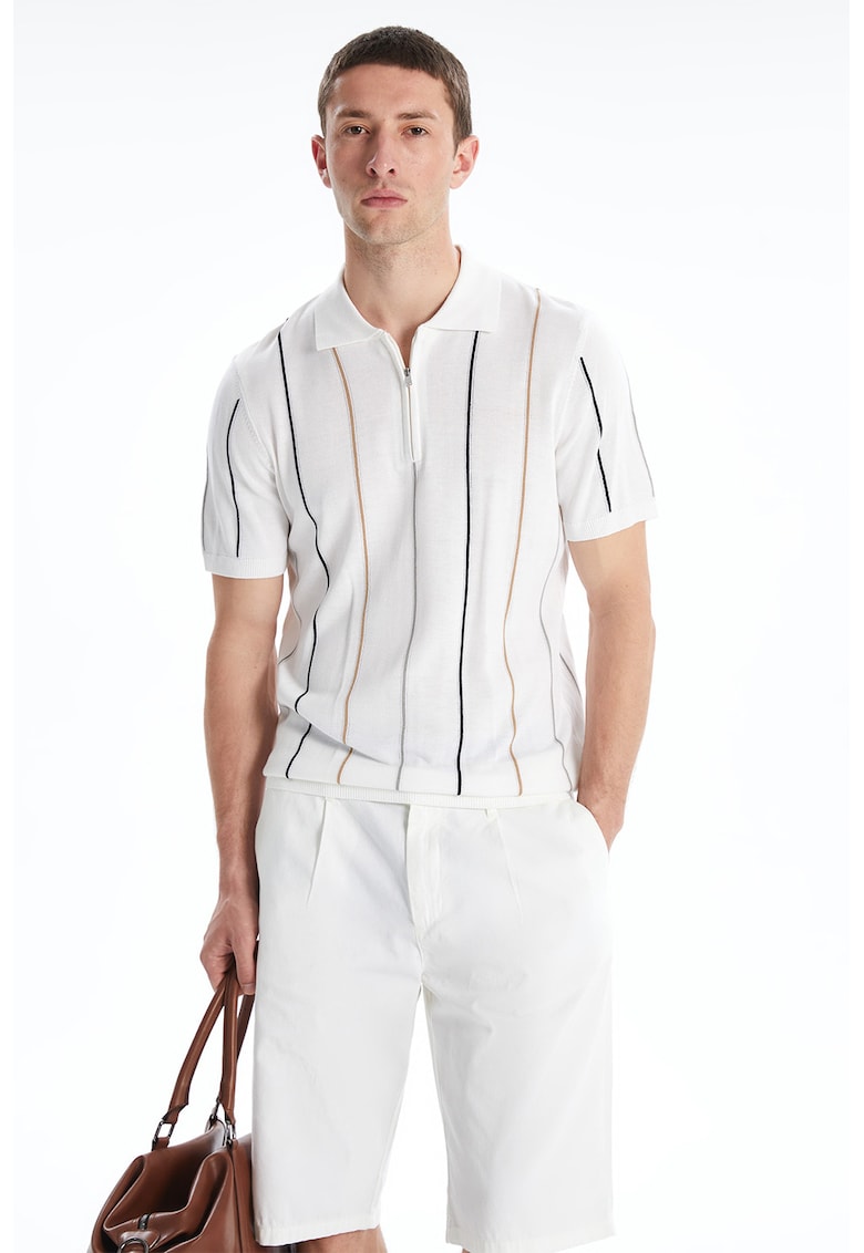 Pulover polo cu maneci scurte