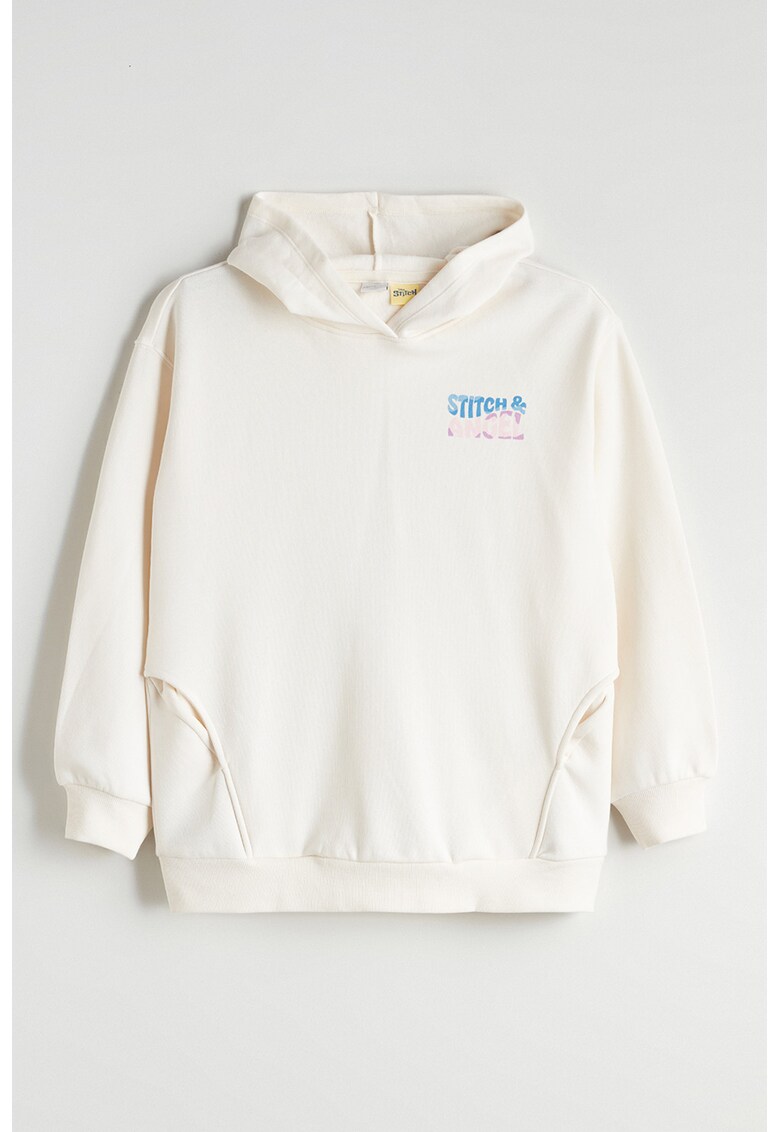 Hanorac lejer cu imprimeu cu Stitch