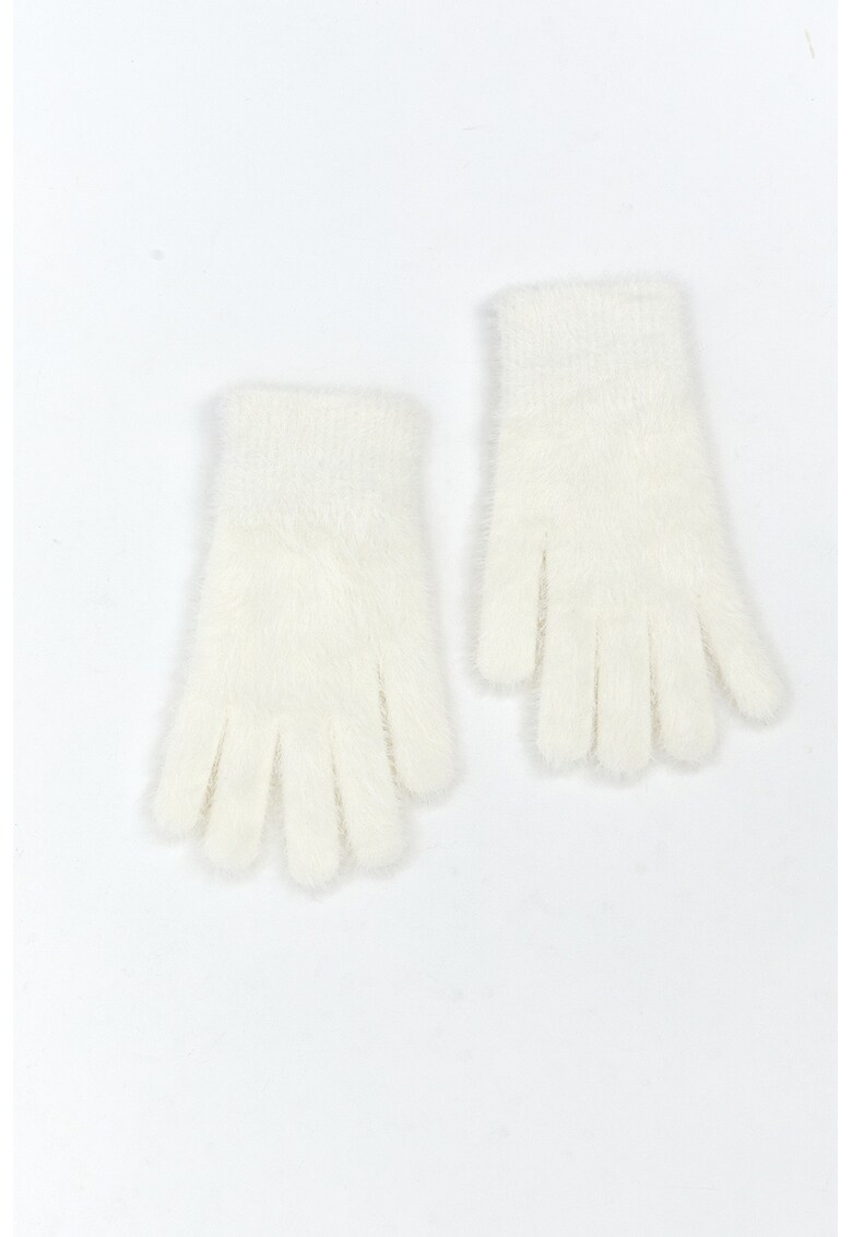 Manusi pufoase - Alb