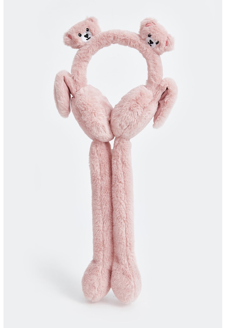 Protectie de urechi pufoase - Roz somon