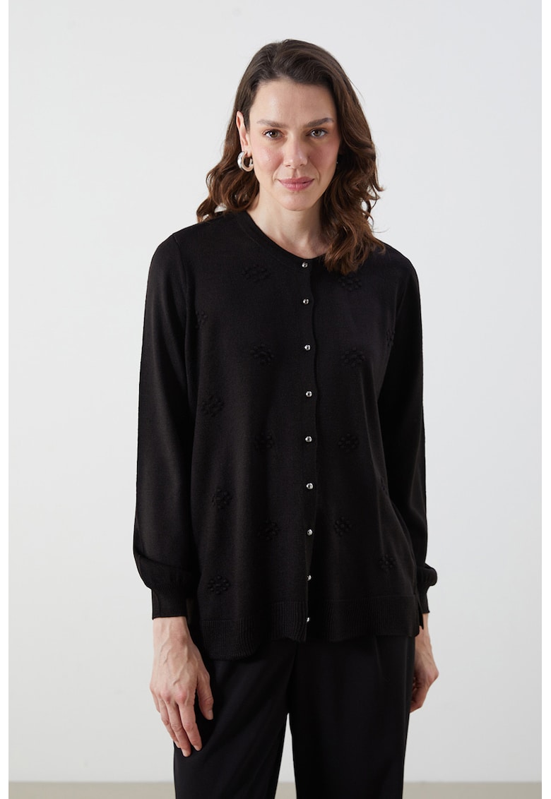 Cardigan tricotat cu nasturi