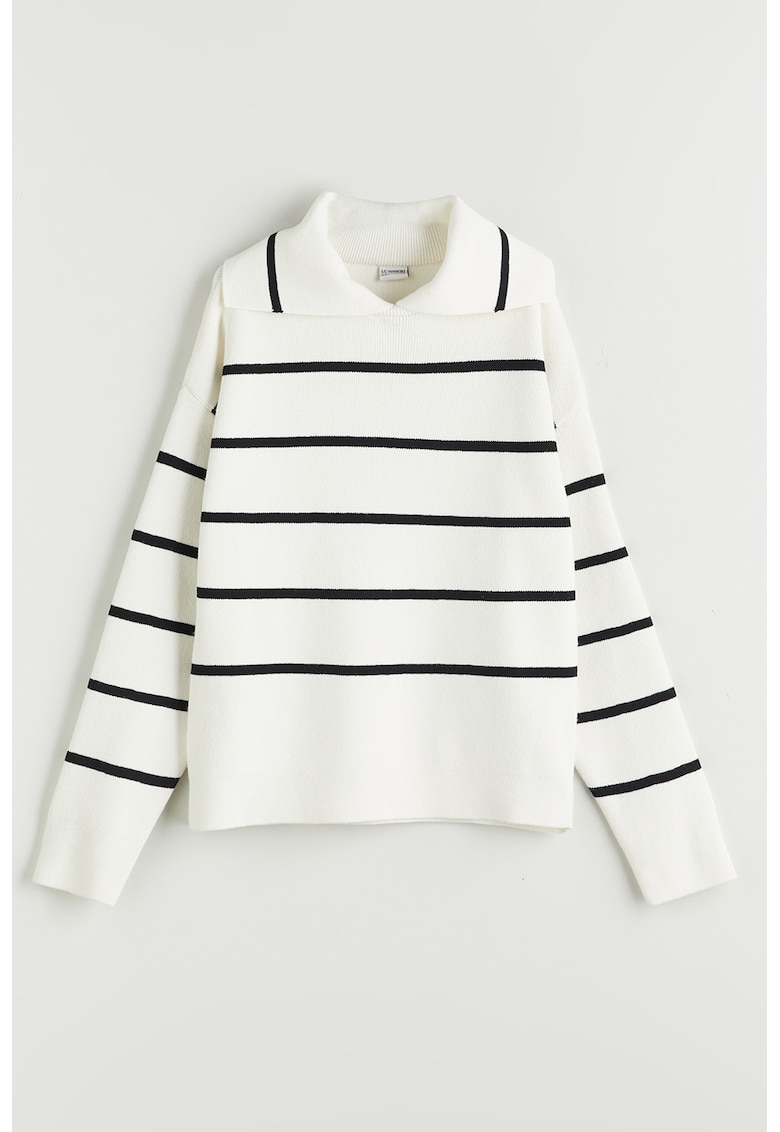 Pulover polo cu dungi