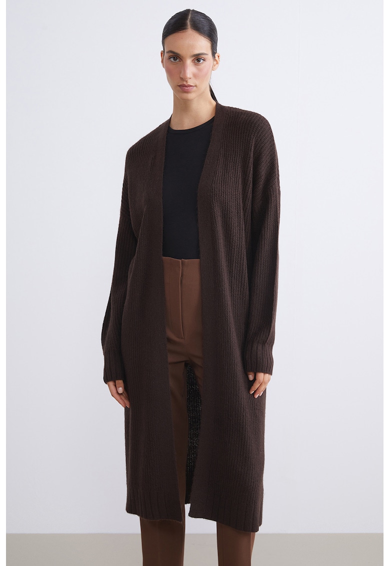 Cardigan lejer cu model uni