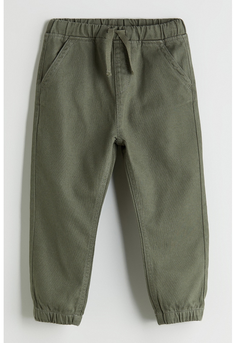 Pantaloni conici cu snur - Kaki