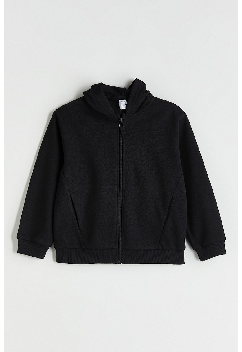 Hanorac cu fermoar si model uni