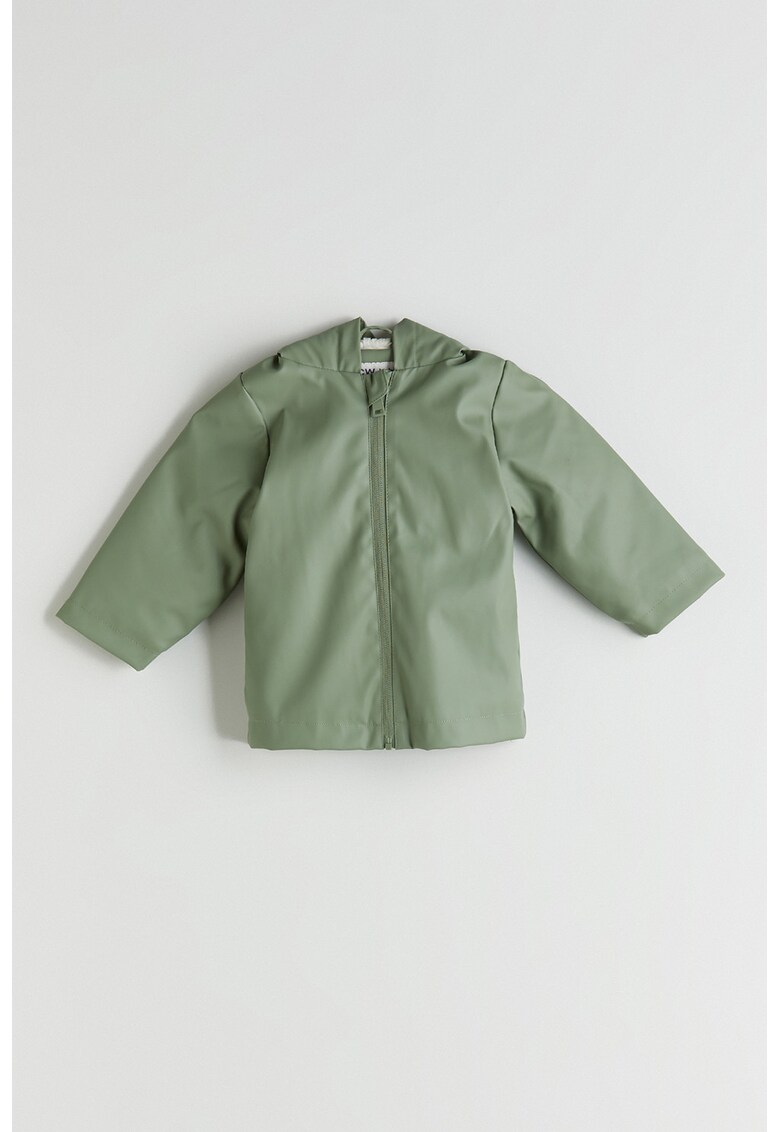 Geaca cu vatelina si gluga - Verde deschis