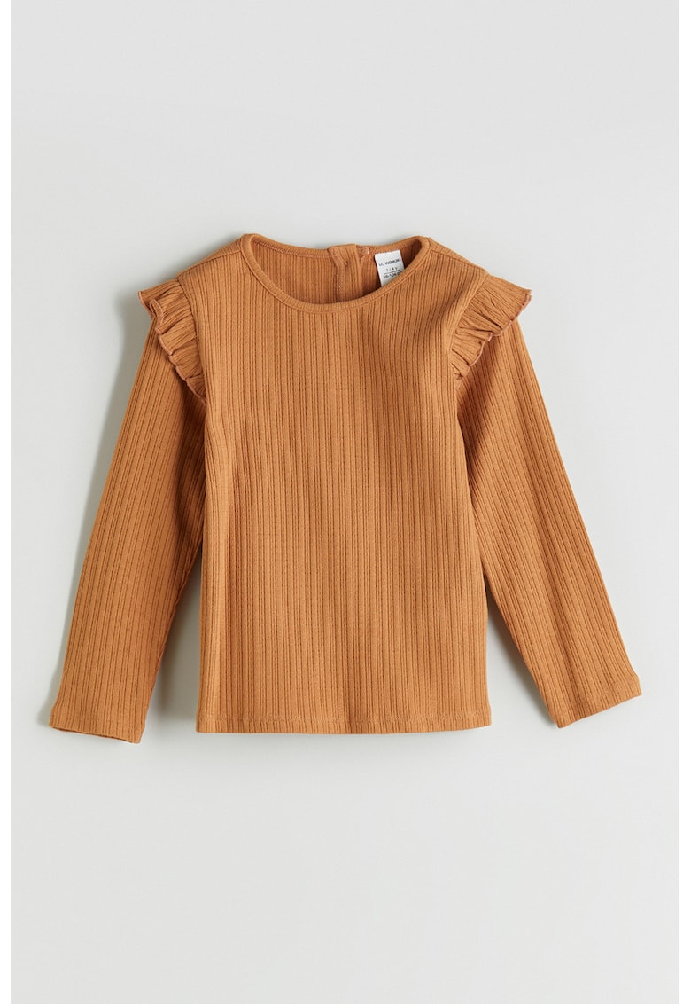 Bluza striata cu volane