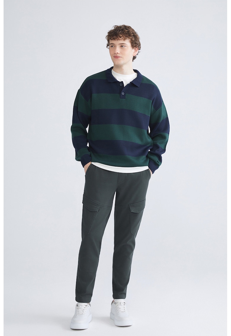 Pantaloni regular fit - Negru stins