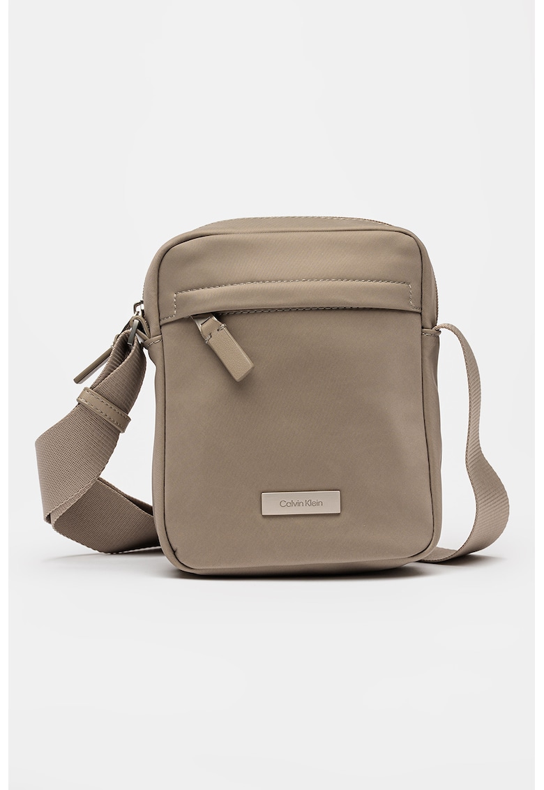 Geanta crossbody Sleek Reporter - Maro taupe