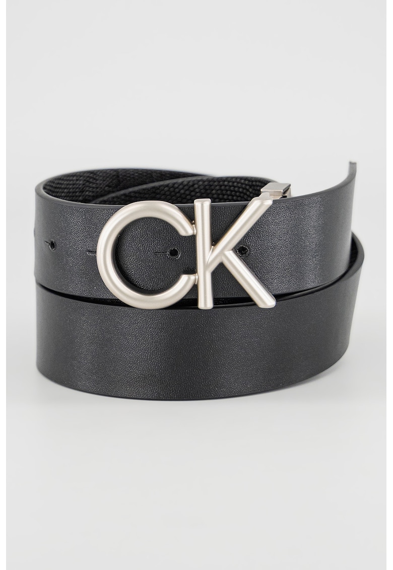 Curea de piele cu catarama logo